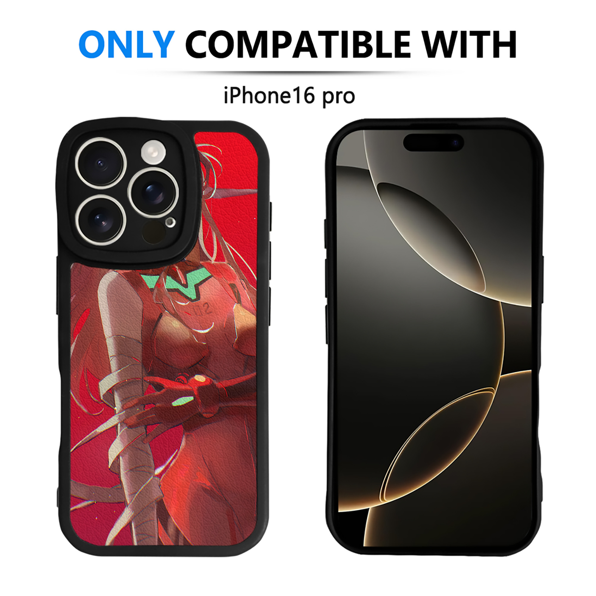 （画像用） EVA 新世紀エヴァンゲリオン 【iPhone 16シリーズ対応】シリコンスマホケース（レザー調） 材質：シリコン